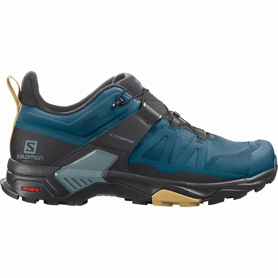 Salomon X Ultra 4 Gore-tex Wandelschoenen Heren Blauw/Zwart (HQX2599VM)